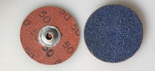 DESCRIPTION: (50) 50 GRIT ZIRCONIA QUICK CHANGE DISC, TYPE S BRAND/MODEL: MERIT 72379316 RETAIL$: 75 SIZE: 2" QTY: 50