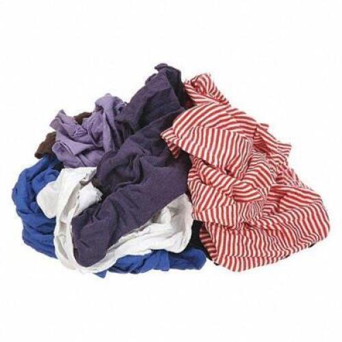 DESCRIPTION (1) CLOTH RAG T SHIRT ASSORTED BRAND/MODEL GRAINGER #5LVA7 ADDITIONAL INFORMATION RETAILS FOR $55.98 SIZE 25 LB THIS LOT IS ONE MONEY QTY