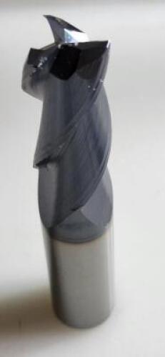 DESCRIPTION: (2) 3 FLUTE CARBIDE END MILLS BRAND/MODEL: COREHOG A75031 RETAIL$: $ 167.00 EA SIZE: 3/4" CUT/SHANK, 5/8" LOC QTY: 2