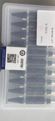 DESCRIPTION: (1) CASE OF (20) SOLDERING TIP IRON CARTRIDGE BRAND/MODEL: JAPAN UNIX/P25D-R INFORMATION: FAST HEATING TIP FROM 100W TO 300W RETAIL$: $ 6