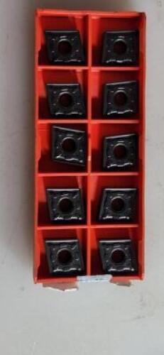 DESCRIPTION: (10) CNMG STYLE TURNING INSERTS BRAND/MODEL: CCT CNMG120408-GM JT4135 RETAIL$: $19.99 PER INSERT QTY: 10
