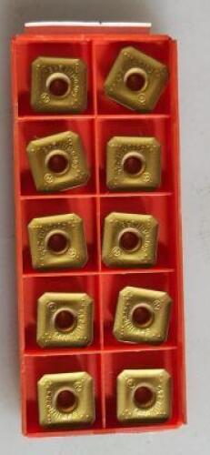 DESCRIPTION: (10) CARBIDE MILLING INSERTS BRAND/MODEL: SANDVIK COROMANT R245-12 T3 K-MM RETAIL$: 27.84 QTY: 10