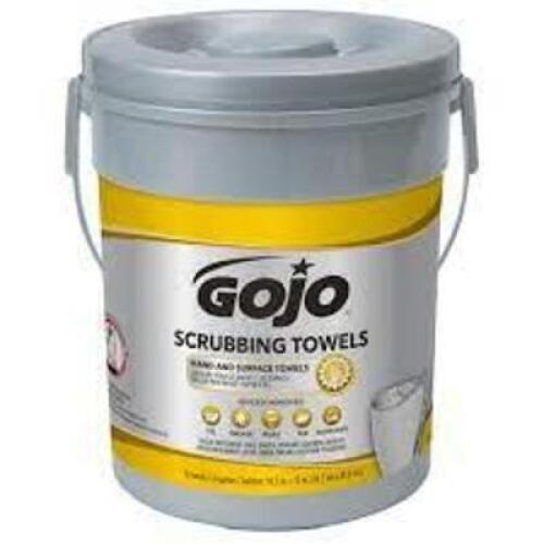 DESCRIPTION: (2) DUAL TEXTURED HAND AND SURFACE SCRUBBING TOWELS BRAND/MODEL: GOJO INDUSTRIES #782L06 INFORMATION: CITRUS RETAIL$: $19.23 EA SIZE: 72