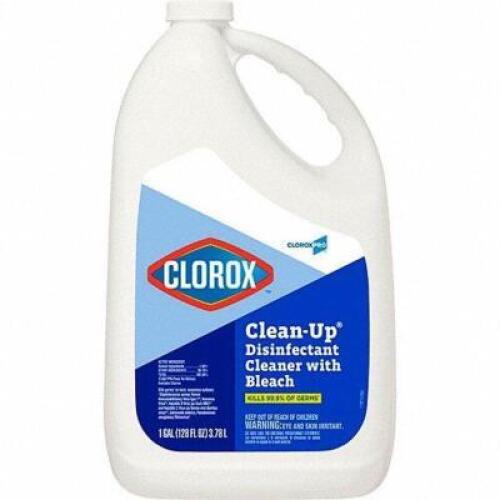 DESCRIPTION: (2) DISINFECTANT CLEANER WITH BLEACH BRAND/MODEL: CLOROX #22D030 RETAIL$: $20.28 EA SIZE: 128 OZ QTY: 2