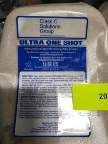 DESCRIPTION: (2) GLASS C SOLUTIONS ULTRA ONE SHOT HAND CLEANER REFILL BRAND/MODEL: GLASS C SOLUTIONS/BD1540 INFORMATION: BIODEGRADABLE SCRUBBING HAND