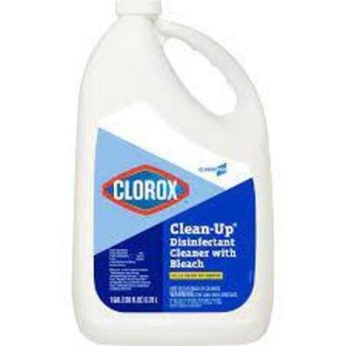 DESCRIPTION: (2) DISINFECTANT CLEANER WITH BLEACH BRAND/MODEL: CLOROX #22D030 RETAIL$: $20.28 EA SIZE: 128 OZ QTY: 2