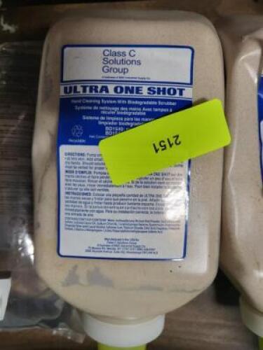 DESCRIPTION: (2) GLASS C SOLUTIONS ULTRA ONE SHOT HAND CLEANER REFILL BRAND/MODEL: GLASS C SOLUTIONS/BD1540 INFORMATION: BIODEGRADABLE SCRUBBING HAND