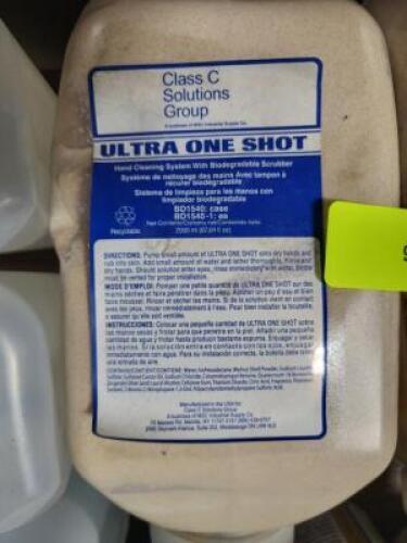 DESCRIPTION: (2) GLASS C SOLUTIONS ULTRA ONE SHOT HAND CLEANER REFILL BRAND/MODEL: GLASS C SOLUTIONS/BD1540 INFORMATION: BIODEGRADABLE SCRUBBING HAND