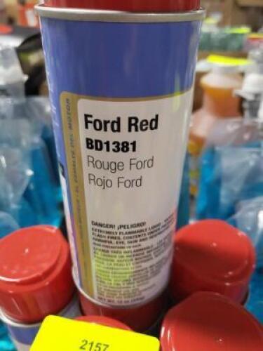 DESCRIPTION: (6) SPRAY PAINT BRAND/MODEL: CLASS C SOLUTIONS GROUP #BD1381 INFORMATION: FORD RED RETAIL$: 8.76 SIZE: 12 OZ QTY: 6