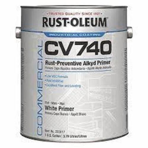 DESCRIPTION: (1) RUST PREVENTIVE PAINT BRAND/MODEL: RUST-OLEUM CV7400 INFORMATION: WHITE PRIMER RETAIL$: 141.9 SIZE: 1 GALLON QTY: 1