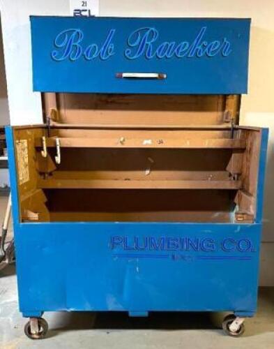 DESCRIPTION: 60" X 30" X 56" MOBILE JOB BOX LOCATION: SHOWROOM #2 QTY: 1