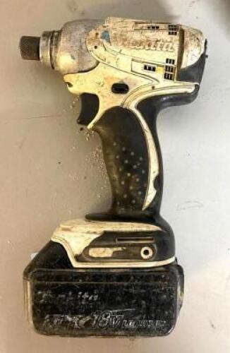 DESCRIPTION: MAKITA CORDLESS IMPACT DRILL W/ CHARGER LOCATION: SHOWROOM #2 QTY: 1