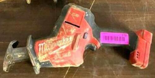 DESCRIPTION: MILWAUKEE CORDLESS HACKZALL RECIPROCATING SAW BRAND/MODEL: MILWAUKEE LOCATION: SHOWROOM 2 QTY: 1