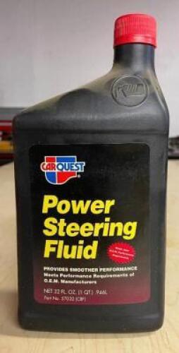 DESCRIPTION: (5) POWER STEERING FLUID- 1 QT BRAND/MODEL: CAR QUEST LOCATION: SHOWROOM #2 QTY: 5