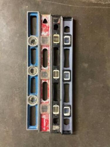 DESCRIPTION: (4) 36" ALUMINUM LEVELS LOCATION: SHOWROOM #2 QTY: 4