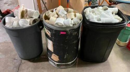 DESCRIPTION: (3) BINS OF ASSORTED PVC FITTINGS INFORMATION: BINS NOT INCLUDED LOCATION: SHOWROOM 2 QTY: 1