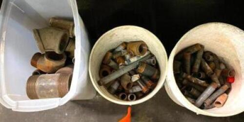 DESCRIPTION: (3) BINS OF ASSORTED BLACK STEEL FITTINGS LOCATION: SHOWROOM 2 QTY: 1