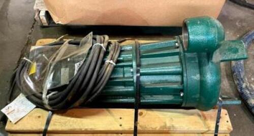 DESCRIPTION: 2 HP GRINDER PUMP BRAND/MODEL: ZOELLER INFORMATION: NEW, RETAILS FOR $2,957.97, 3 PHASE, 200V LOCATION: SHOWROOM 2 QTY: 1