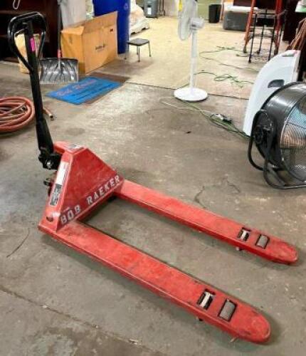 DESCRIPTION: PALLET JACK BRAND/MODEL: DAYTON INFORMATION: 6000 LB. CAPACITY LOCATION: SHOWROOM 2 QTY: 1