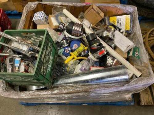 DESCRIPTION: PALLET AND CONTENTS - ASSORTED PLUMBING HARDWARE. ADDITIONAL INFORMATION SEE ADDITIONAL IMAGES. LOCATION: WAREHOUSE THIS LOT IS: ONE MONE