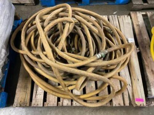 DESCRIPTION: (4) SECTIONS OF 1" HOSE W/ CROWS FOOT CONNECTORS. LOCATION: WAREHOUSE THIS LOT IS: SOLD BY THE PIECE QTY: 4
