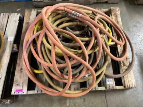 DESCRIPTION: (4) SECTIONS OF 1" HOSE W/ CROWS FOOT CONNECTORS. LOCATION: WAREHOUSE THIS LOT IS: SOLD BY THE PIECE QTY: 4