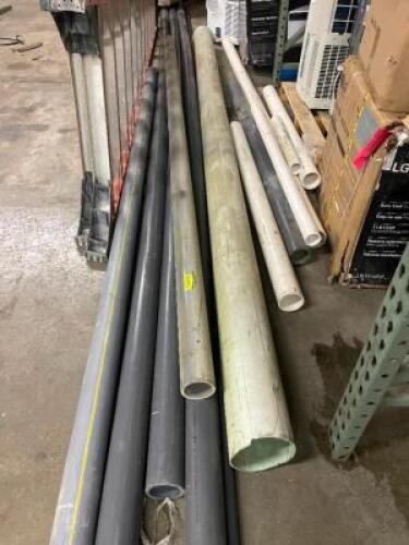 DESCRIPTION: (1) LOT OF ASSORTED PVC PIPE LOCATION: WAREHOUSE THIS LOT IS: ONE MONEY QTY: 1