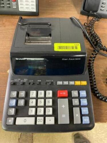 DESCRIPTION: SHARP ADDING MACHINE - BLACK BRAND / MODEL: SHARP LOCATION: SHR2 QTY: 1