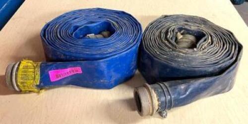 DESCRIPTION: (2) 2" X 25' PVC DISCHARGE HOSES LOCATION: SHOWROOM #2 QTY: 2