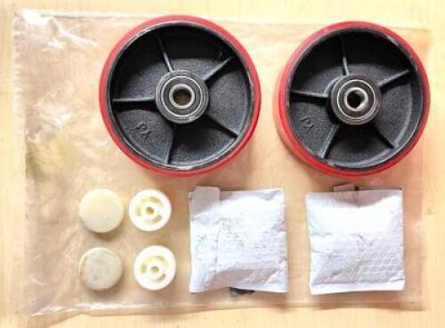 DESCRIPTION: PALLET JACK WHEEL REPLACEMENT KIT (NEW) LOCATION: SHOWROOM #2 QTY: 1
