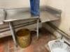 LEFT SIDE " L " SHAPED STAINLESS CLEAN TABLE - 2
