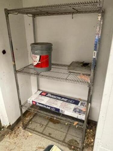36" X 24" FOUR TIER WIRE SHELF.