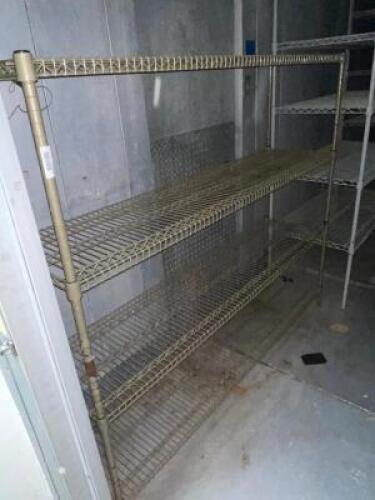 60" X 14" FOUR TIER WIRE SHELF.