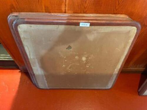 (6) 30" X 30" TABLES. NO BASES