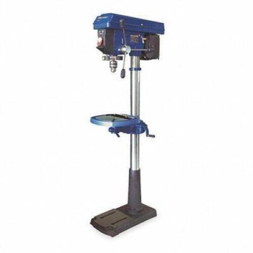 DESCRIPTION: (1) FLOOR DRILL PRESS BRAND/MODEL: WESTWARD #1KEN5 INFORMATION: BLUE RETAIL$: $2560.13 EA SIZE: 15" QTY: 1