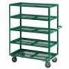 DESCRIPTION: (1) FLOW THROUGH UTILITY CART WITH PERFORATED LIPPED METAL SHELVES BRAND/MODEL: LITTLE GIANT #19C139 INFORMATION: GREEN RETAIL$: $2179.72 - 2