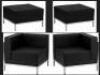 DESCRIPTION: (1) LOVESEAT WITH OTTOMANS BRAND/MODEL: FLASH FURNITURE #ZB-IMAG-BK-GG INFORMATION: BLACK RETAIL$: $1500.00 TOTAL SIZE: 4-PIECE QTY: 1 - 2