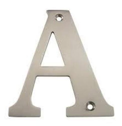 DESCRIPTION: (1) BOX OF APPROX (20) METAL LETTERS BRAND/MODEL: DELTANA INFORMATION: SILVER RETAIL$: $14.03 EA SIZE: 4" QTY: 1