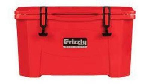 DESCRIPTION: (1) MARINE CHEST COOLER BRAND/MODEL: GRIZZLY #423L32 INFORMATION: RED RETAIL$: $196.38 EA SIZE: 15QT, 19" L 11-1/2" W QTY: 1