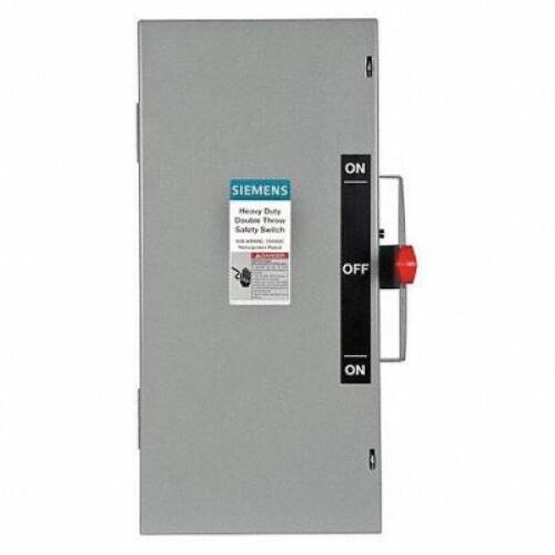 DESCRIPTION: (1) HEAVY DUTY DOUBLE THROW SAFETY SWITCH BRAND/MODEL: SIEMENS #20RC71 INFORMATION: GRAY RETAIL$: $1535.82 EA QTY: 1