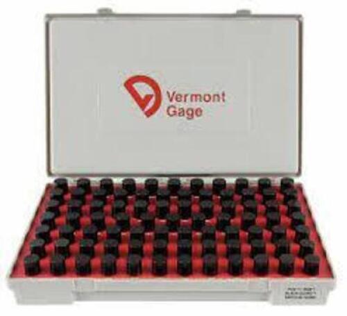 DESCRIPTION: (1) PIN GUAGE SET BRAND/MODEL: VERMONT #5VUD6 INFORMATION: BLACK OXIDE RETAIL$: $668.52 EA SIZE: .7510" TO .8320" QTY: 1