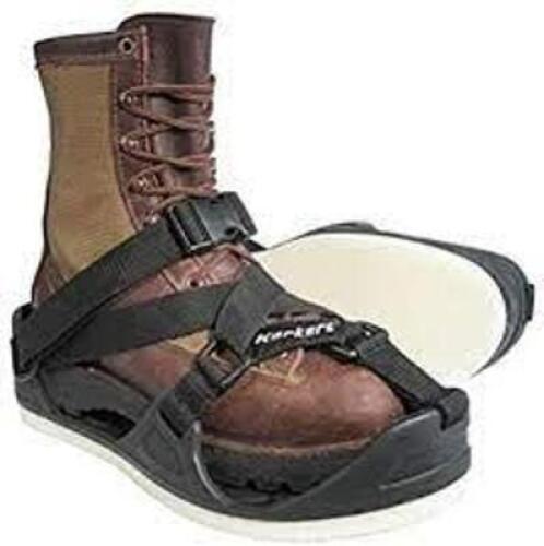 DESCRIPTION: (1) 3-IN-1 OVERSHOE SANDAL KORKERS BRAND/MODEL: TUFFTRAX INFORMATION: BLACK RETAIL$: $99.99 EA SIZE: MEDIUM, UNISEX QTY: 1