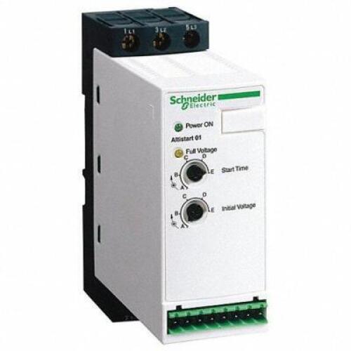 DESCRIPTION: (1) SOFT START BRAND/MODEL: SCHNEIDER ELECTRIC #55WL75 RETAIL$: $277.31 EA SIZE: 110 TO 480V QTY: 1