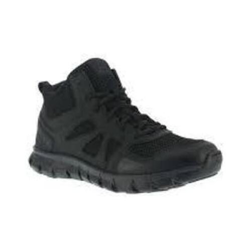 DESCRIPTION: (1) PAIR OF TATICAL OCFORD BOOTS BRAND/MODEL: REEBOK #RB8405 INFORMATION: BLACK RETAIL$: $138.78 A PAIR SIZE: 13W, MENS QTY: 1