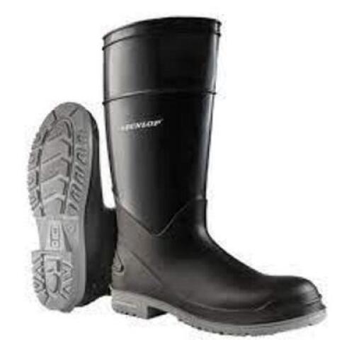 DESCRIPTION: (1) PAIR OF GOLIATH STEEL TOE WITH POWER-LUG OUTSOLE BRAND/MODEL: DUNLOP #89682 INFORMATION: BLACK RETAIL$: $49.60 EA SIZE: 12 QTY: 1