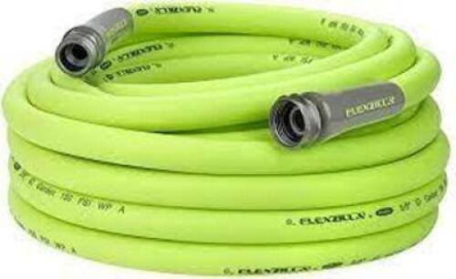 DESCRIPTION: (1) HEAVY DUTY, LIGHTWEIGHT GARDEN HOSE WITH SWIVEL GRIP BRAND/MODEL: FLEXZILLA #HFZG550YW-E INFORMATION: GREEN RETAIL$: $67.48 EA SIZE: