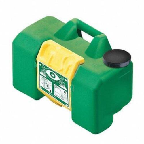 DESCRIPTION: (1) EYE WASH STATION BRAND/MODEL: HAWS #3PVG8 INFORMATION: GREEN RETAIL$: $285.37 EA SIZE: 14 1/2 IN HT, 22 IN WD, 10 1/8 IN DP QTY: 1