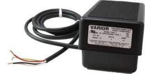 DESCRIPTION: (1) POTENTIOMETER FOOT CONTROL BRAND/MODEL: VARIOR #09ASXP-5K RETAIL$: $250.00 EA SIZE: 5 WATTS 5K OHMS QTY: 1