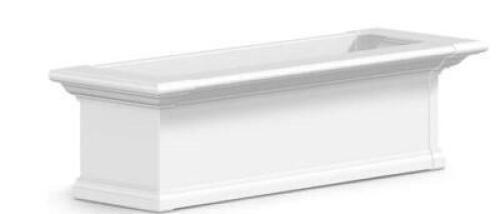 DESCRIPTION: (1) WINDOW BOX BRAND/MODEL: MAYNE #4823-W INFORMATION: WHITE RETAIL$: $100.00 EA SIZE: 3' QTY: 1