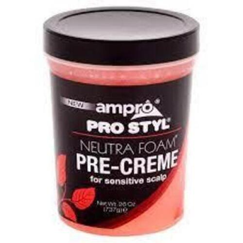 DESCRIPTION (3) FOAM PRE CREME FOR SENSITIVE SCALP BRAND/MODEL AMPRO PRO STYL ADDITIONAL INFORMATION RETAILS FOR $26.07 EA SIZE 26 OZ THIS LOT IS SOLD